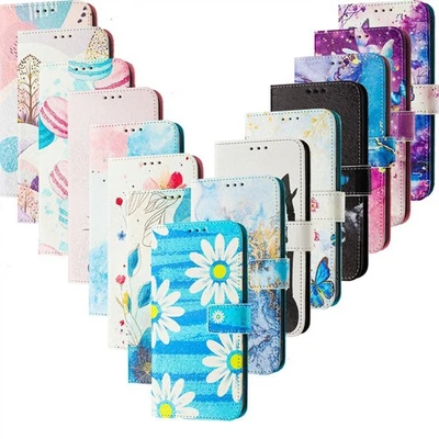 Flower Butterfly Cat Wallet Phone Case For ZTE Blade A56 Pro A53 Pro A36 A56 A76 - Image 1 of 4