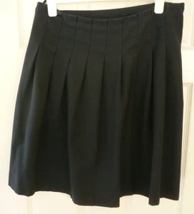 TRUTEX Girls W32 L24 Navy Blue Pleated Adjustable Waist School Skirt - Picture 1 of 11
