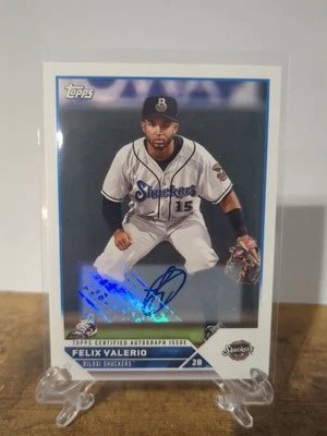 2023 Topps Pro Debut - Felix Valerio #PD-55 Autographs (AU, RC) - Image 1 of 4
