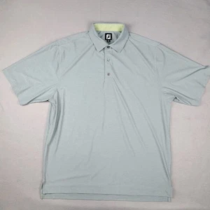 Footjoy Herren XL Golf Polo Kurzarm Pullover Knopf Stretch sportlich grau - Bild 1 von 8