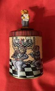 The Cats Meow Tin Container With Rotating Cat - East End Design 1996 - Vintage - Picture 1 of 6