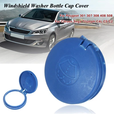 For Peugeot 308 408 Citroe Windshield Washer Fluid Tank Bottle Cap Cover - Image 1 of 4
