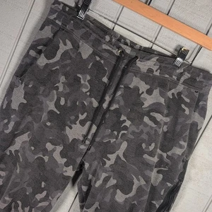 Nike Men's Large Tech Fleece Jogger Sweatpants Black Camo Workout Pants Joggers - Picture 1 of 9