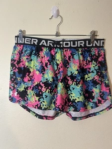 Under Armour Youth Girls Shorts - Size Youth XL Loose Fit - Picture 1 of 9