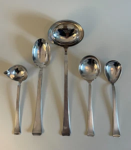 f 10-25 WMF 2500 Bauhaus 5 Teile Gemüse-/Beilagenlöffel Schöpfkelle Soßenlöffel - Bild 1 von 23