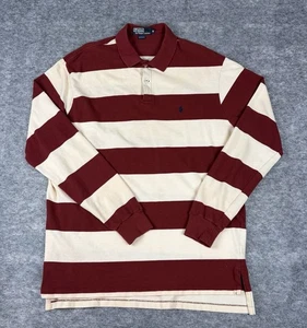 Vintage Polo Ralph Lauren Hemd XL gestreift Langarm Preppy USA Made Strick - Bild 1 von 6