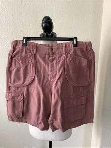 NWT Free People Rose Antique Oak Cargo Short Medium Elastic Waist - Picture 1 of 11