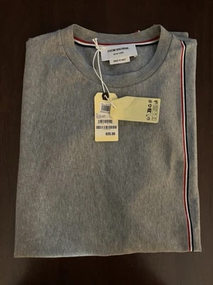 Camiseta de manga corta para hombre Thom Browne 24SS (MJS252A J0138 036) talla 3 gris nueva con etiquetas Foto 1 de 4