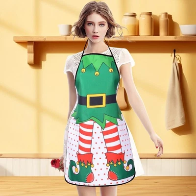 Christmas Apron His & Hers Sexy Hunk Men Women Secret Santa Couple Flirting Gift - Image 1 of 4