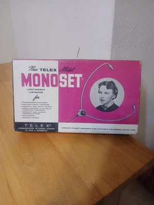 Nuevo Telex Metal Monoset Ligero Escucha De Colección Foto 1 de 2