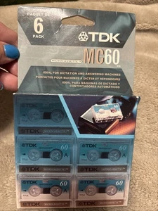 TDK 6er Pack MIKROKASSETTEN Rohling MC 90 Micro Audio Kassetten Kassetten NEU - Bild 1 von 6