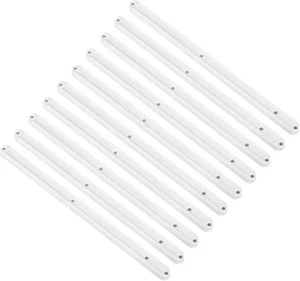 Correderas para cajones uxcell, 10 piezas 300 mm - Rieles de plástico, montados lateralmente blancos  - Imagen 1 de 5