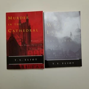 2x T.S. Eliot Books The Waste Land, Murder In The Cathedral Paperback - Picture 1 of 2