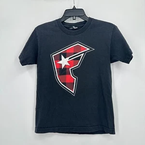 Vintage Famous Stars & Straps Tshirt Kids L Black Red Graphic Basic Tee Grunge - Picture 1 of 5