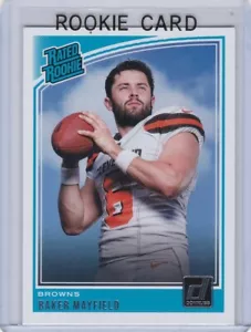 Baker Mayfield ROOKIE CARD Cleveland Browns Football 2018 Donruss Rating $$ RC! - Bild 1 von 2
