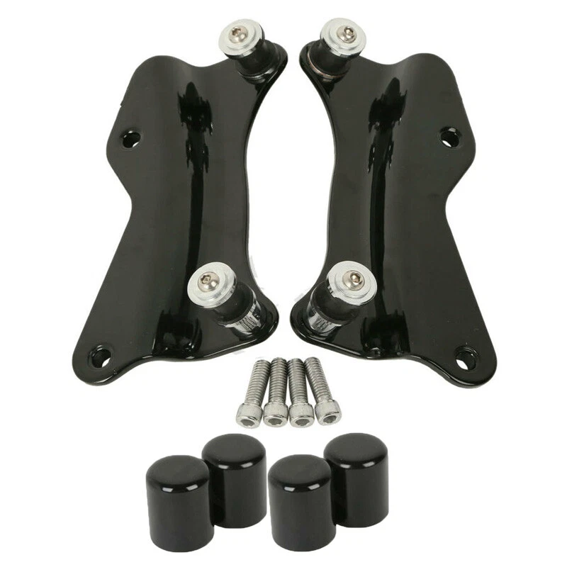 Kit de herrajes de acoplamiento de 4 puntos con cubiertas aptas para Harley Touring Road Glide 2014-up Foto 1 de 4