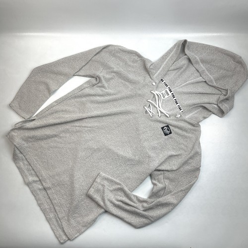 UNDERCOVER Felpa con cappuccio ROSA By Victoria’s Secret pullover in pile grigio top donna taglia M