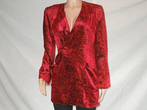 EMANUEL UNGARO PARALLELE, Iridescent Red Jacket, Size-6, (Pristine Condition) - Picture 1 of 6