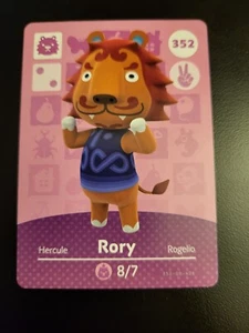 Rory - 352 - Serie 4 - Carta Amiibo Animal Crossing Autentica - Foto 1 di 1