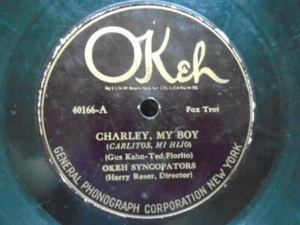 Okeh Syncopators Charley My Boy Please Okeh 40166 V - Imagen 1 de 2
