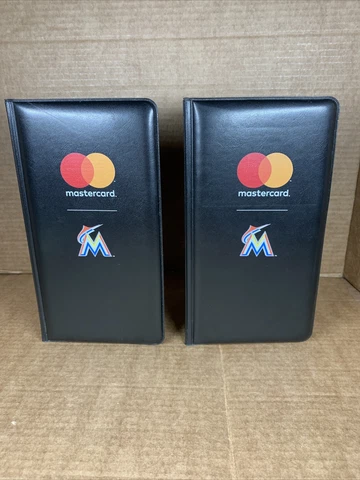 Collectible Waiters Wallet/Check Holder W/Miami Marlins & Mastercard Logos (X2) Cover