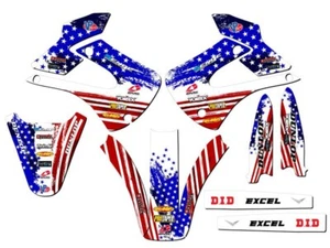 2001-2013 KX 100 MERICA Usa Senge Kit Gráfico Compatible con Kawasaki - Imagen 1 de 10