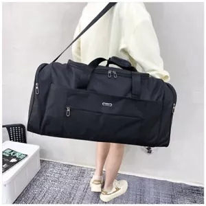 Men's Large Holdall Bag Gym Sports Duffle Bag Canvas Travel Weekend Shoulder Bag - Picture 1 of 7