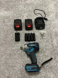 Clé à chocs sans fil 21V + 2 batteries, avec boite en parfait état - Zdjęcie 1 z 4