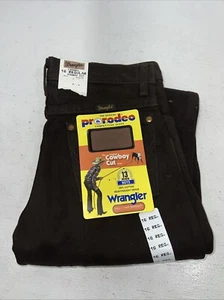 New Boys Brown Wrangler Pro Rodeo Cowboy Cut Denim Jeans. 16 Regular C-1 - Picture 1 of 9