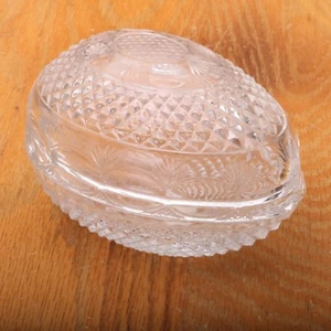 Piatto abbeveratoio vintage Avon 1977 festa della mamma Fostoria cristallo piombo uova sapone caramelle - Foto 1 di 6