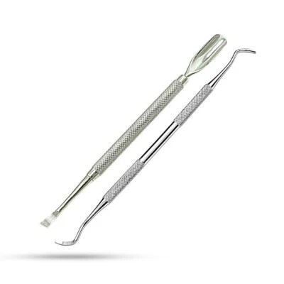 Nagelhautschieber 2 tlg Nagelhautentferner Nagelheber Eckenheber Fußpflege - Bild 1 von 4