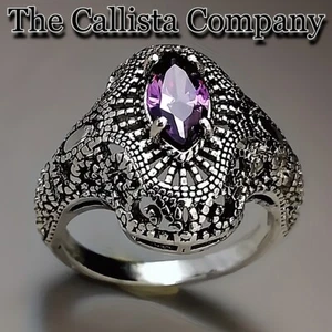 9,7K+ verkauft THE CALLISTA CO BOHEMIAN STYE ANTIK FERTIG 0,95 CT CZ RING GRÖSSE 6-9 - Bild 1 von 4
