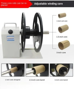 Label Rewinding Machine Adjustable Speed Label Rewinder Self-adhesive Rewinder - Picture 1 of 13