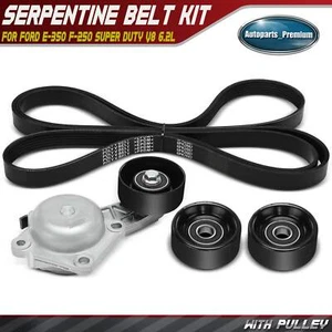 4x Serpentine Belt Drive Component Kit for Ford E-350 F-250 Super Duty V8 6.2L - Picture 1 of 9
