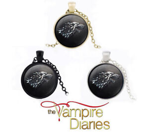 “The Vampire Diaries” Antique Finish, Tibetan Wolf’s Head Pendant & Chain Set