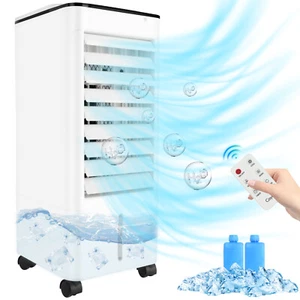 Portable Air Cooling Fan Air Conditioner Cooler Evaporative Water Humidifier - Picture 1 of 14