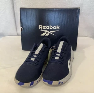 Size 8 Men's Reebok Nanoflex TR Training GZ8297 Blue Flexible Athletic Shoes - Picture 1 of 9