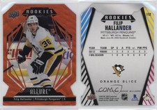 2022-23 Upper Deck Allure Rookies Orange Slice Die-Cut Filip Hallander Rookie RC