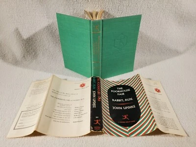John Updike THE POORHOUSE FAIR & RABBIT RUN Modern Library c. 1965 First Thus - Image 1 of 4