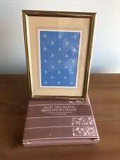 Avon Decorative Brass Photo Frame 5 X 7 w/box, Get A 5 X 7 Frame Free NIB.