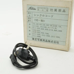 TOSHIBA Flash Sync Cord 190-901 fits FLASH GUN  for 320 ,3012, QCC-3000 etc#B070 - Picture 1 of 14