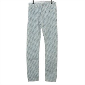 Dior Oblique Cotton Denim Pants 27 Men's Blue 013D001BY989