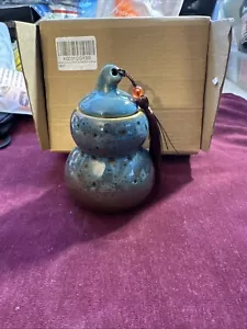 Food Container Gourd Tea Elegant Storage Jar Vintage Can - Picture 1 of 3