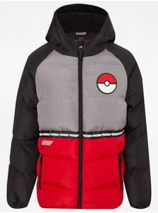 Pokemon Colour Block Padded Coat, Age 10-11 Years, Height 140-146 cm - Picture 1 of 3