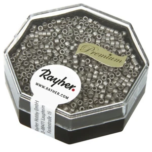 Delica-Rocaille, 1,6Mm Metallo Opaco, Scatola, Grigio Acciaio, 4G - Picture 1 of 2