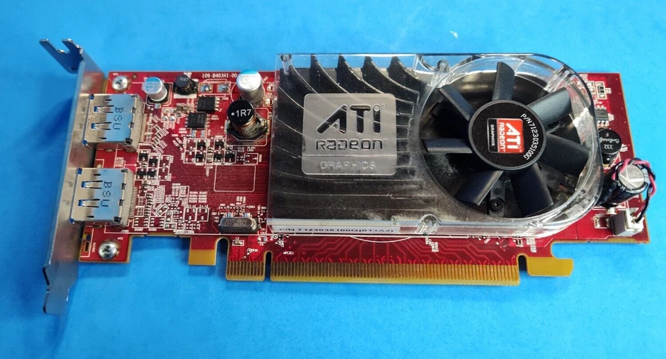 Dell AMD/ATI Radeon HD3470 256MB 2xDisplayPort Low-Profile PCIe Video Card C120D - Image 1 of 3