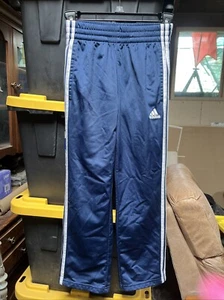 Adidas Navy Blue White Striped Pants Size Medium 8 - Picture 1 of 5