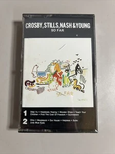 "SEALED" CROSBY STILLS NASH & YOUNG "SO FAR" Cassette NEW OLD STOCK CS 19119 - Picture 1 of 2