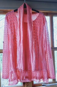 Vintage Ladies Womens luxury Italian top - Ethnic Boho Grunge  - Picture 1 of 10