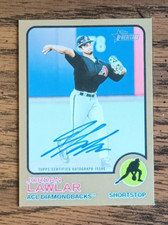 2022 Topps Heritage Minor League Jordan Lawlar Real One Auto Gold 24/25 #ROA-JL